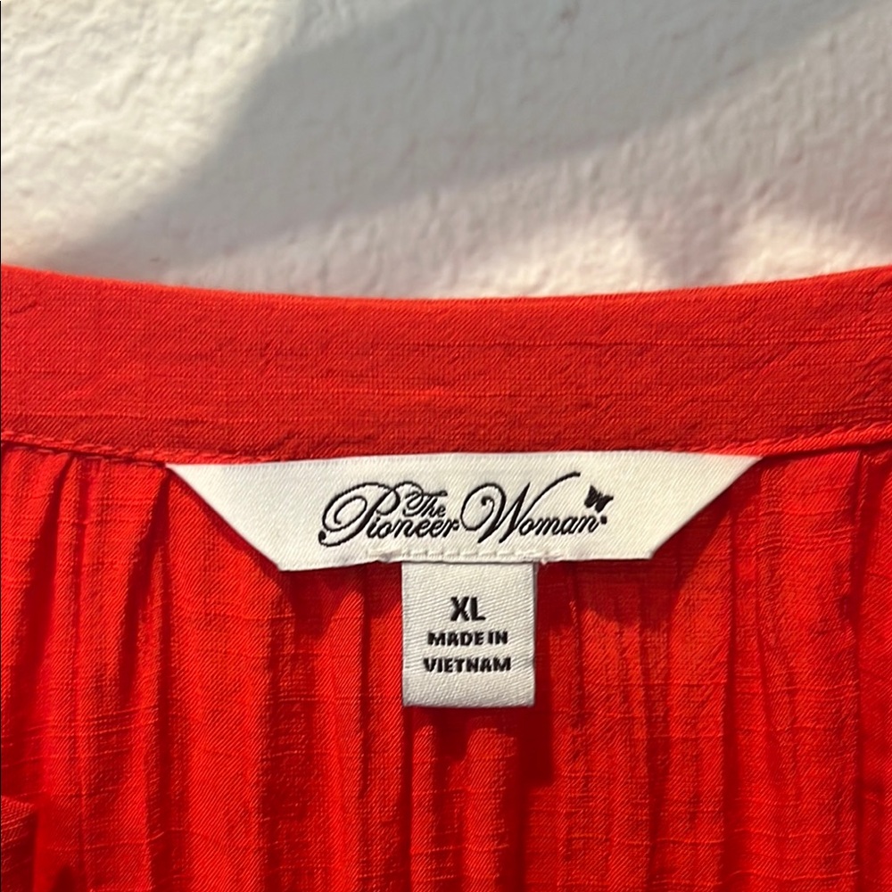 Vibrant Red Dress by The Pioneer Woman